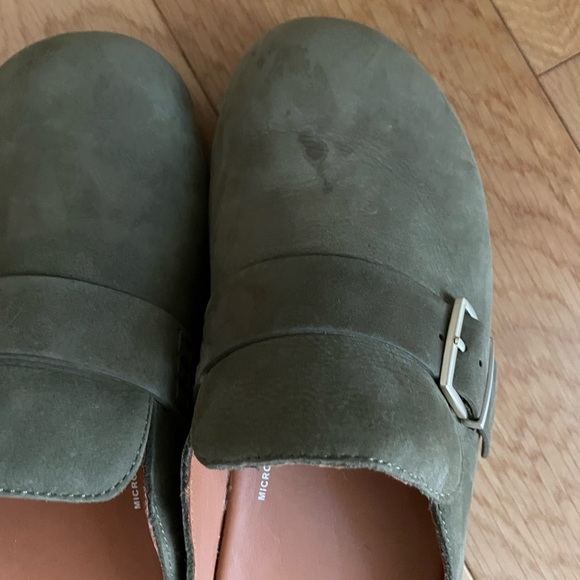 Fit Flop Size 9 Green Leather Buckle Mule Shoes - Picture 5 of 9